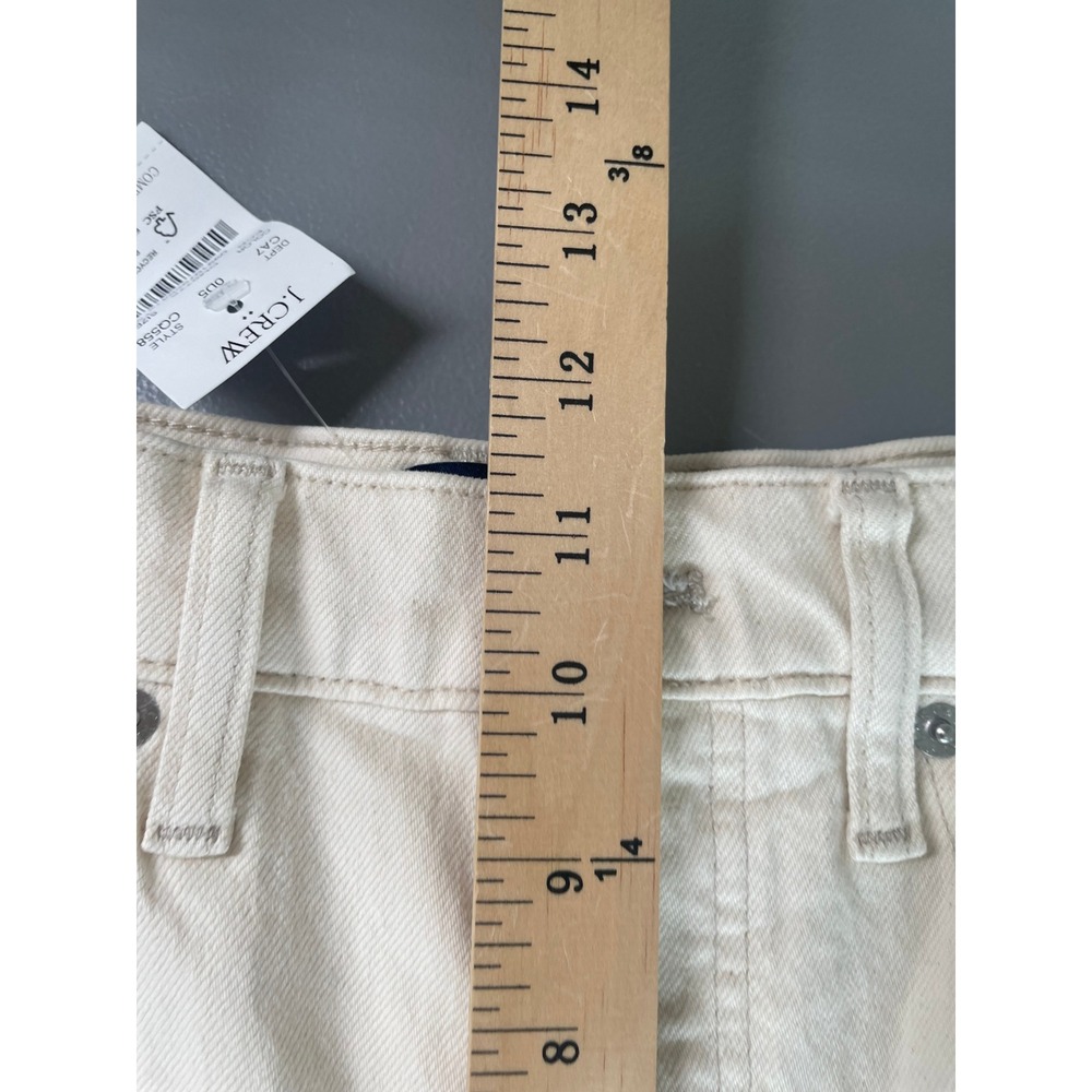 J.Crew Slim Barrel Jean Denim Women‎ 27 Tall Ecru Cream CQ558 New - Picture 12 of 12